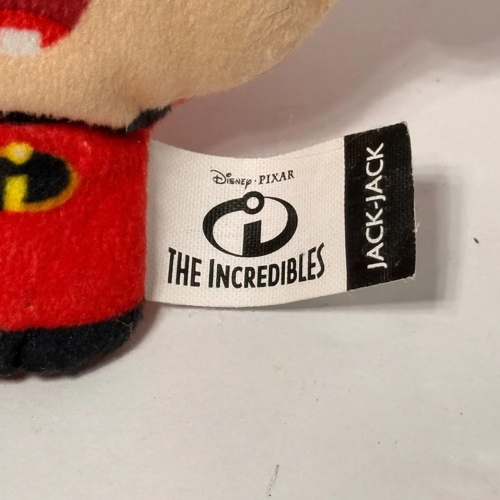 Disney Pixar The Incredibles Jack-Jack Plush Clip On McDonald's Toy 2019 Red 4in